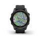 fēnix 7S Sapphire Solar - Carbon Grey DLC Titanium with Black Band - 42mm - Sapphire Solar - 010-02539-25 - Garmin